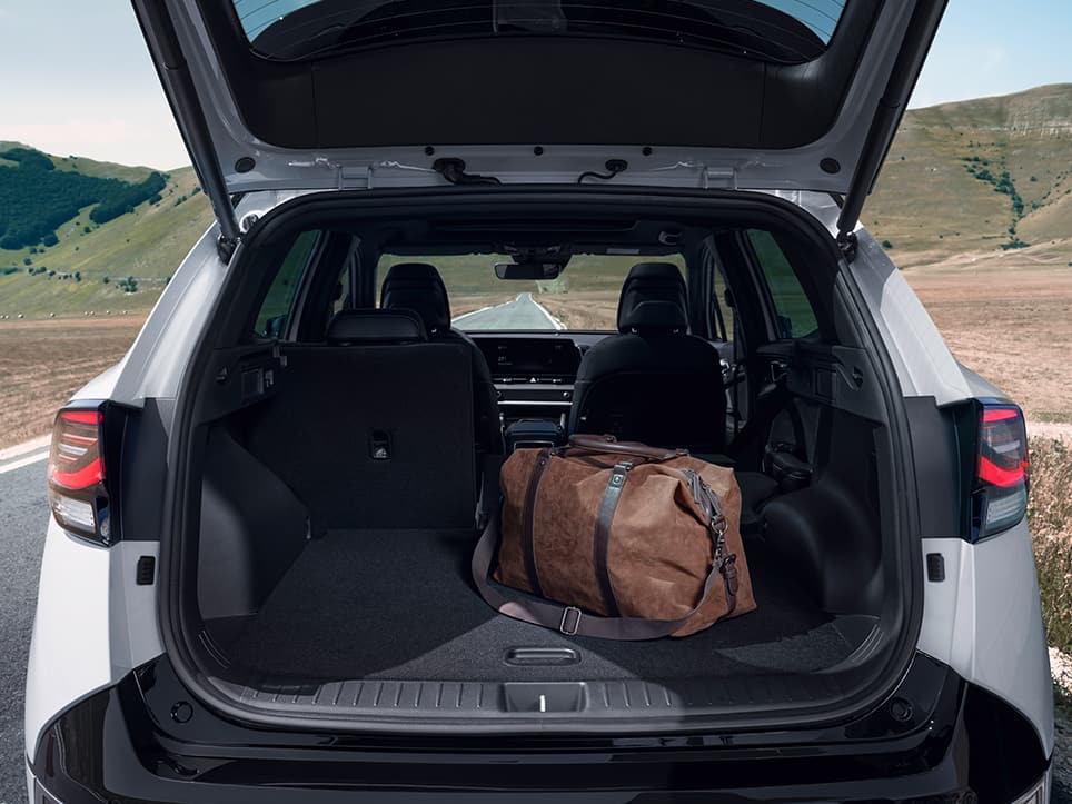 Kia Sportage Hybrid, Kofferraum, die Rücksitze lassen sich einfach umklappen
